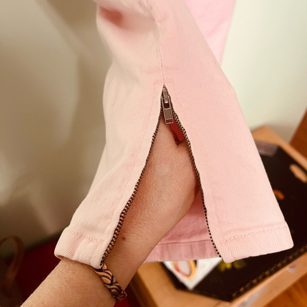 Lauren Jeans Co. Straight Leg Jeans Cotton Pink - Picture 4 of 7